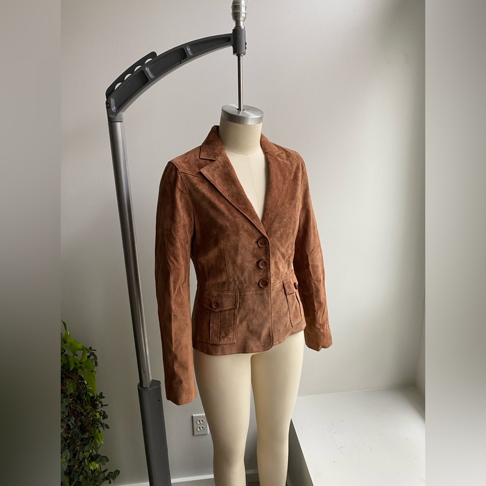 Suede blazer western style